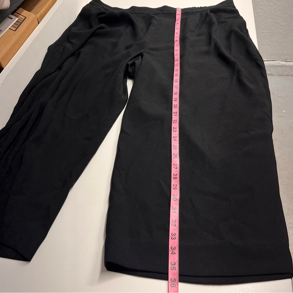 Imperfect J. Crew 365 Black Elastic Waist Pants pocket shirt classic black pants - Picture 7 of 14